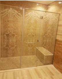 ابواب حمامات زجاجية